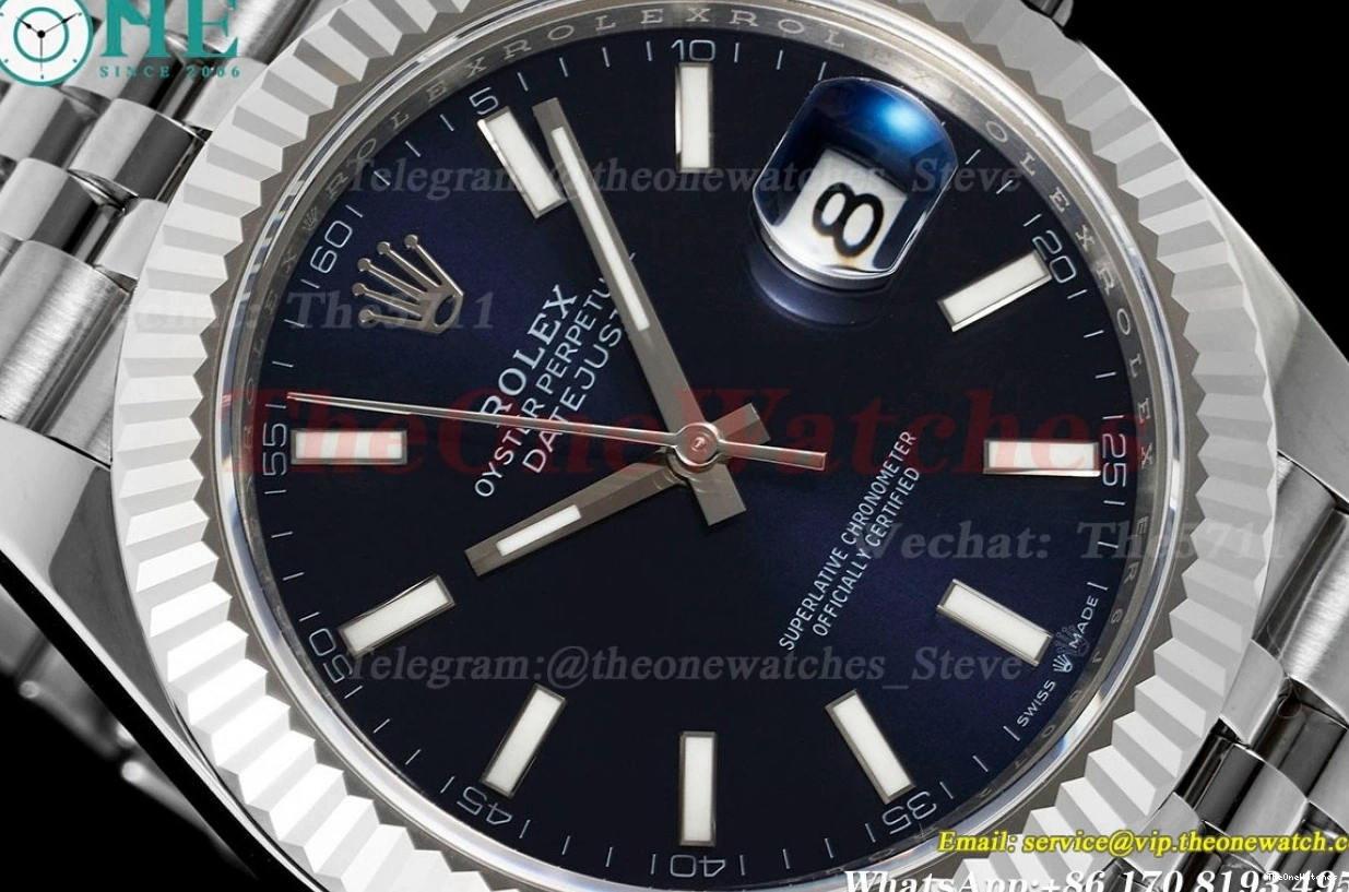Jub A3235 Stk EWEF SS Datejust Blue SS 126334 41mm 0204